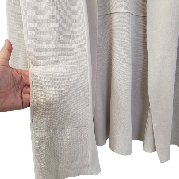 Eileen Fisher Silk Blend Open Longline Cardigan Sweater Size Small - Picture 5 of 6